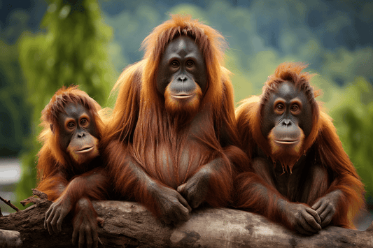 Sumatran Orangutan - Hanging by a Thread