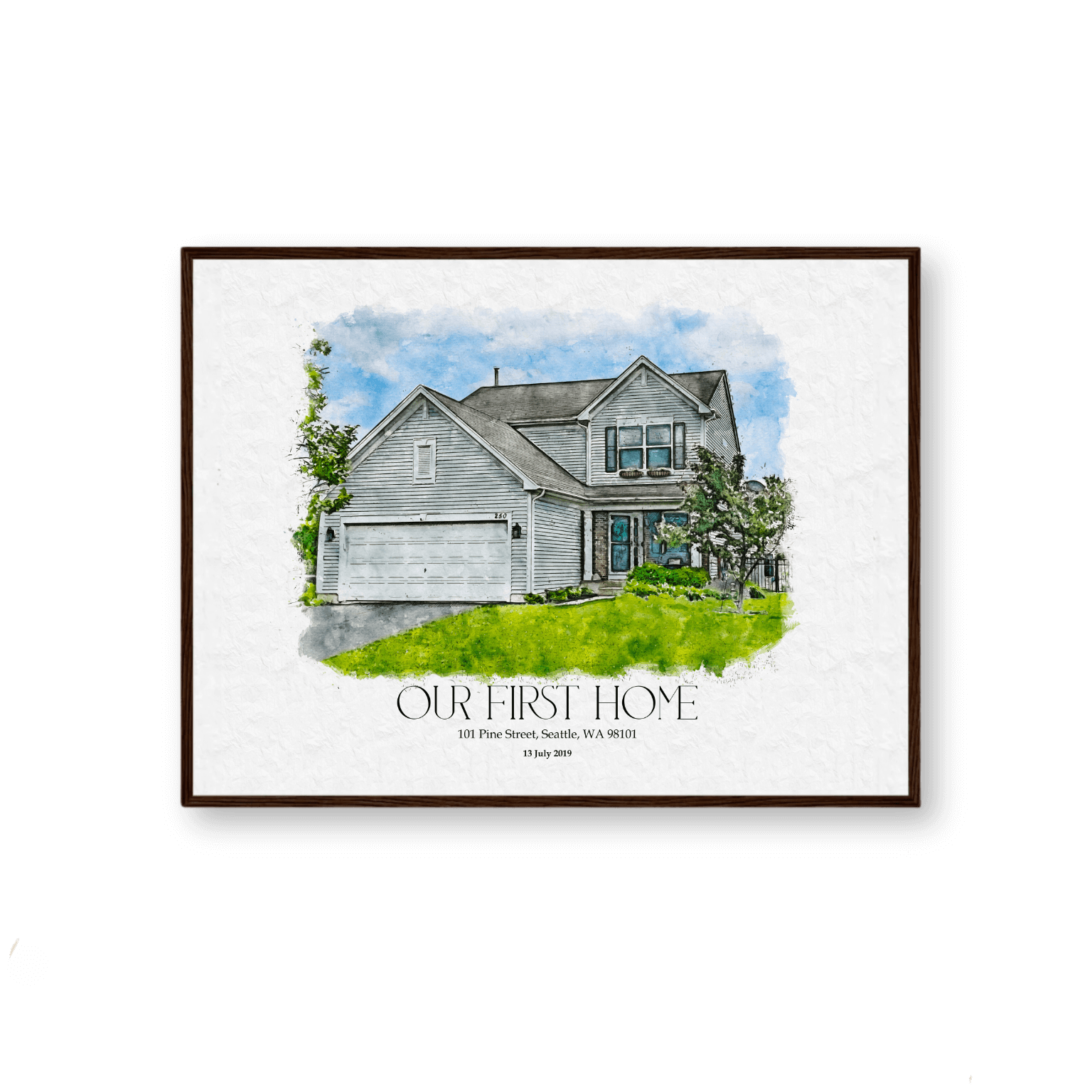 Watercolor Home Portrait LP