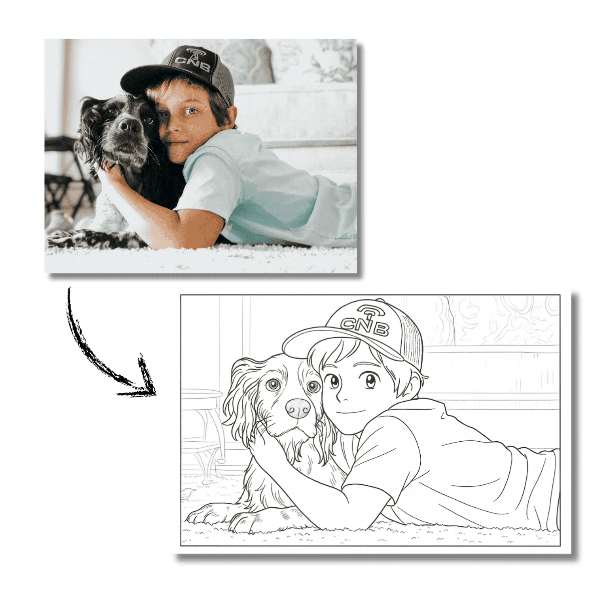 Turn Your Favorite Pictures into a Personalized Coloring Book