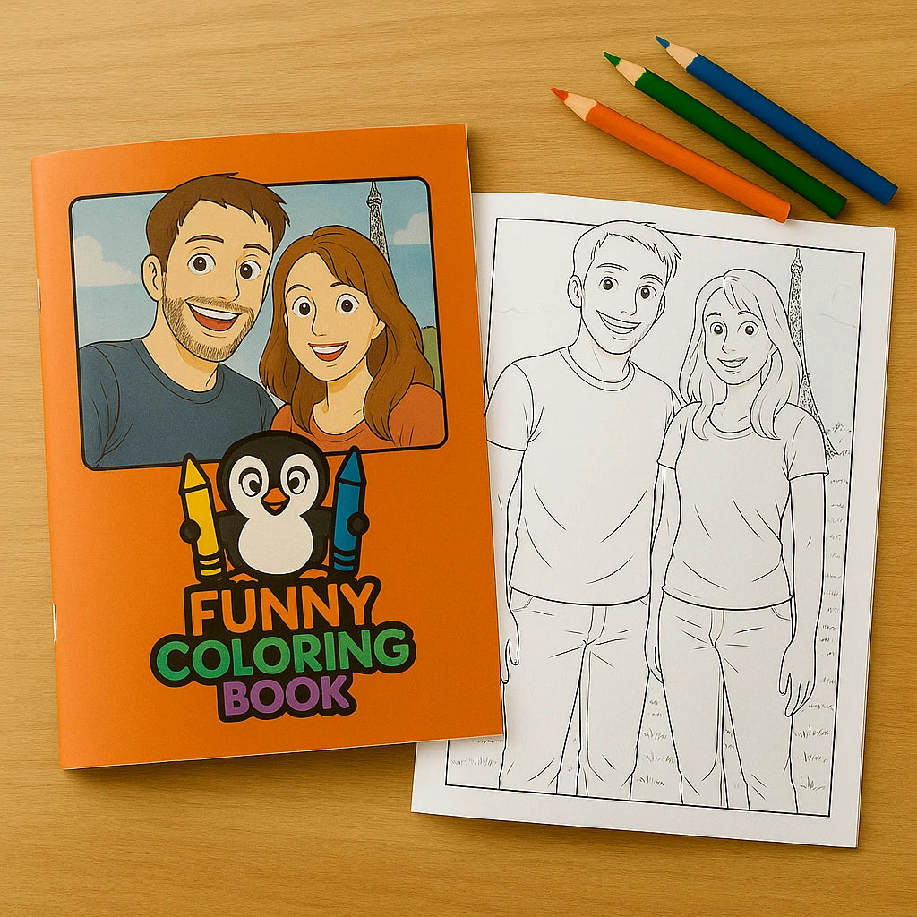 Turn Your Favorite Pictures into a Personalized Coloring Book