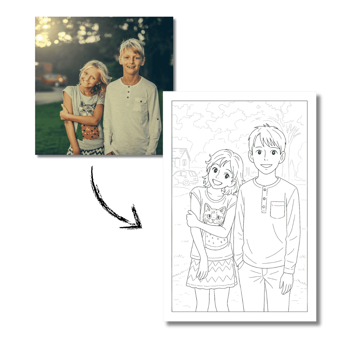 Turn Your Favorite Pictures into a Personalized Coloring Book