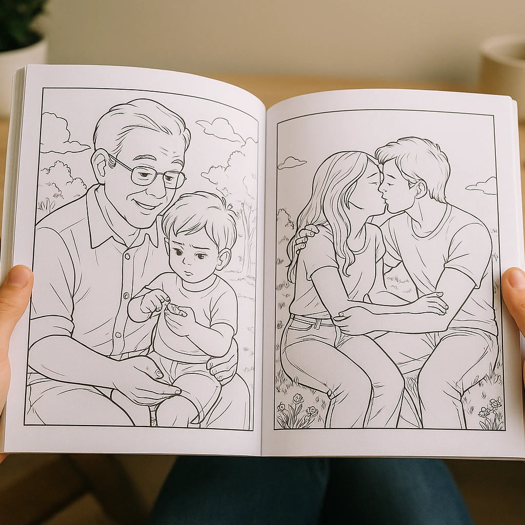 Turn Your Favorite Pictures into a Personalized Coloring Book