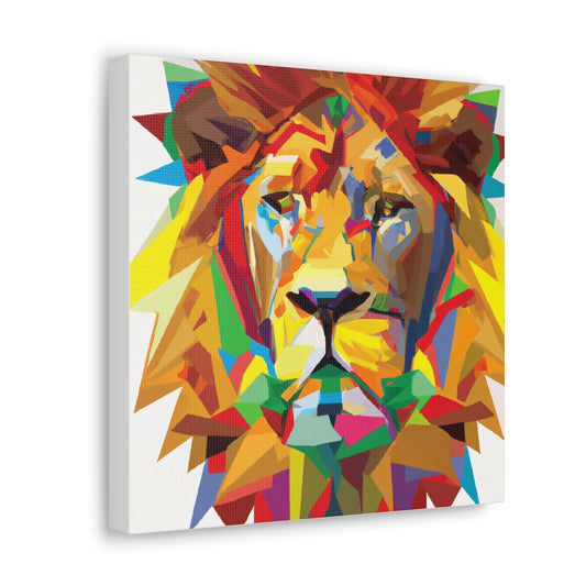 Geometric Colorful Lion
