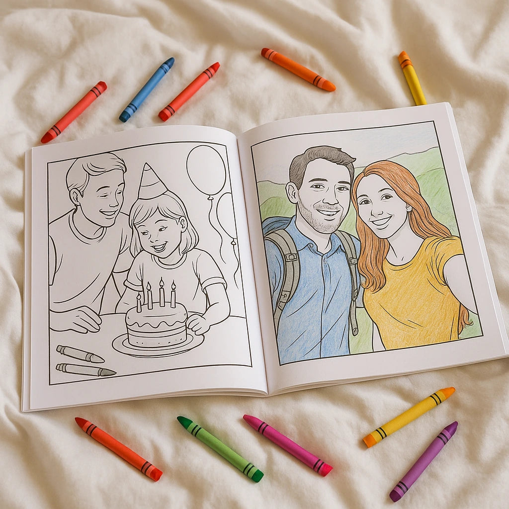 Turn Your Favorite Pictures into a Personalized Coloring Book