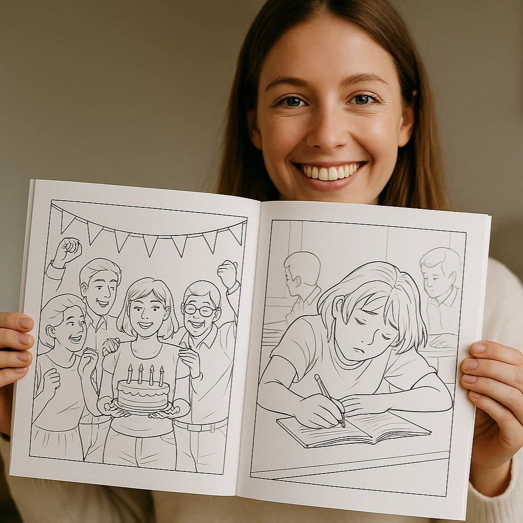 Turn Your Favorite Pictures into a Personalized Coloring Book