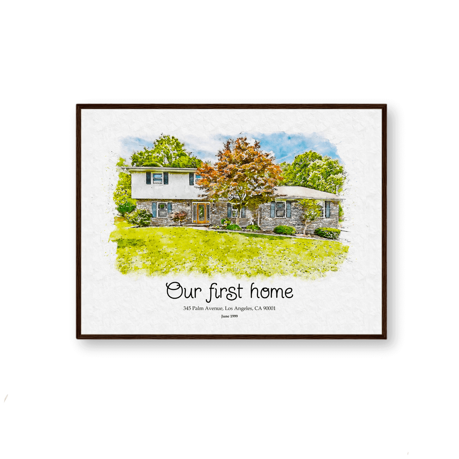 Watercolor Home Portrait LP